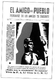 Front cover of FoD paper El Amigo del Pueblo