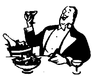 Rich guy with wine