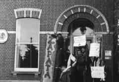 Occupying the grounds of the Mexican embassy