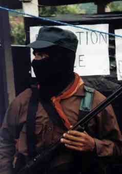 Zapatista guard at 1st Intercon. Encounter