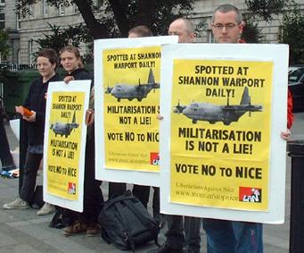 LAN placards against Shannon fuelling