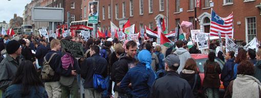 Start of Dublin Freedom for Palestine march