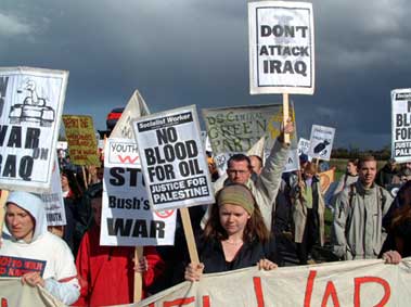 No blood for oil demonstration