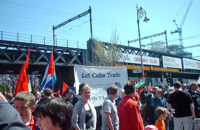 View of May Day crowd