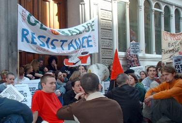 The door of the stock exchange