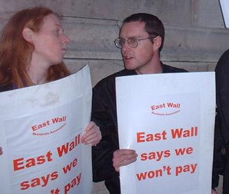 East wall against the bin tax