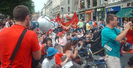 Sit down on O'Connell st