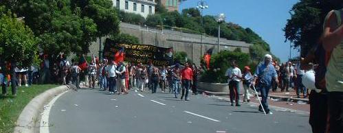 Anarchists at G8 demonstration in Genoa