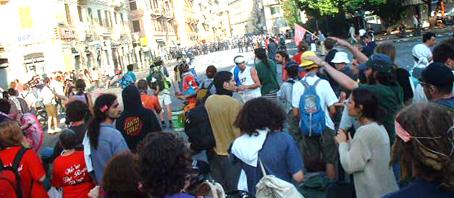 Faceoff at the G8 protests in Genoa
