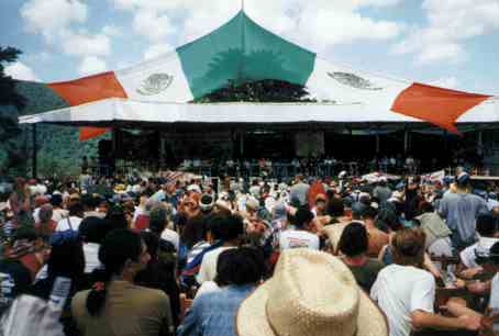 View of stage at la Realidad, Chiapas