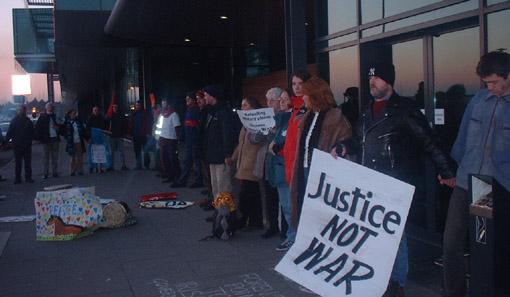 Protest at Shannon airport